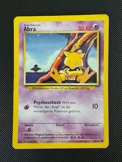 Pokémon Carte collezionabili: Abra Pokémon Base Set DE 43/102 – Usato da Dübendorf venduto da d_h_dlr5