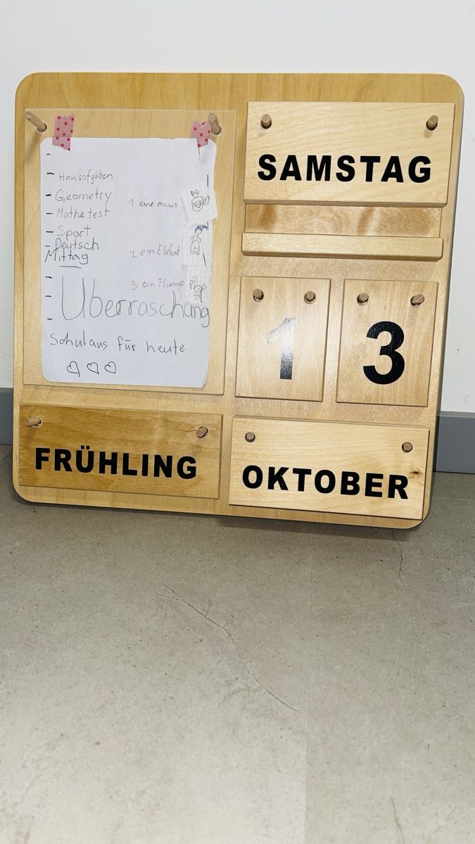 Kalender: Holz-Dauer-Kalender, Wandkalender, immerwährender Kalender – Gebraucht aus Schönenbuch von hug_f2ny 3