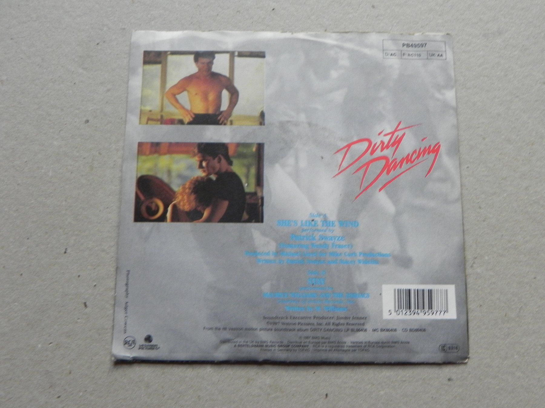 Dischi in vinile: Single 7"  Rock Pop Soundtrack Dirty Dancing 1987 Like Wind – Usato da Siebnen venduto da krimsie 1