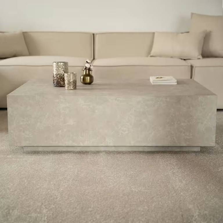 Tavoli: Moderner Couchtisch in Marmoroptik Beige  120x80 cm – Usato da Zürich venduto da kn4 4