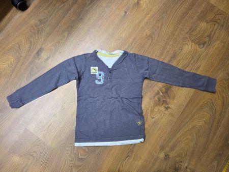 Langarmshirt, Longsleeve grau Gr. 122/128