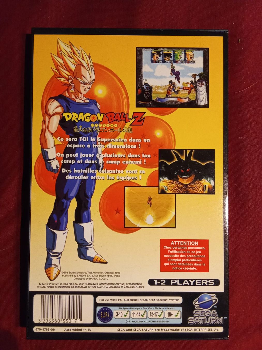 Sega Spiele: Sega Saturn Game Dragon Ball Z – Gebraucht aus leytron von willowlepetit 2