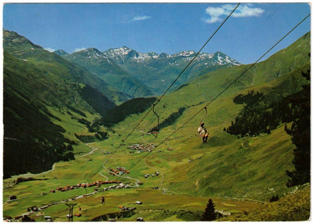 Ansichtskarten: Sedrun - Sessellift Cungieri – Gebraucht aus Binningen von Mountainrider