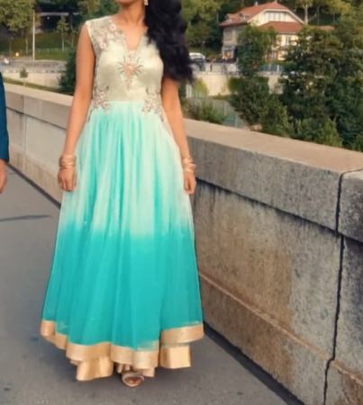 Abendkleid indisch verziert Grösse S/M