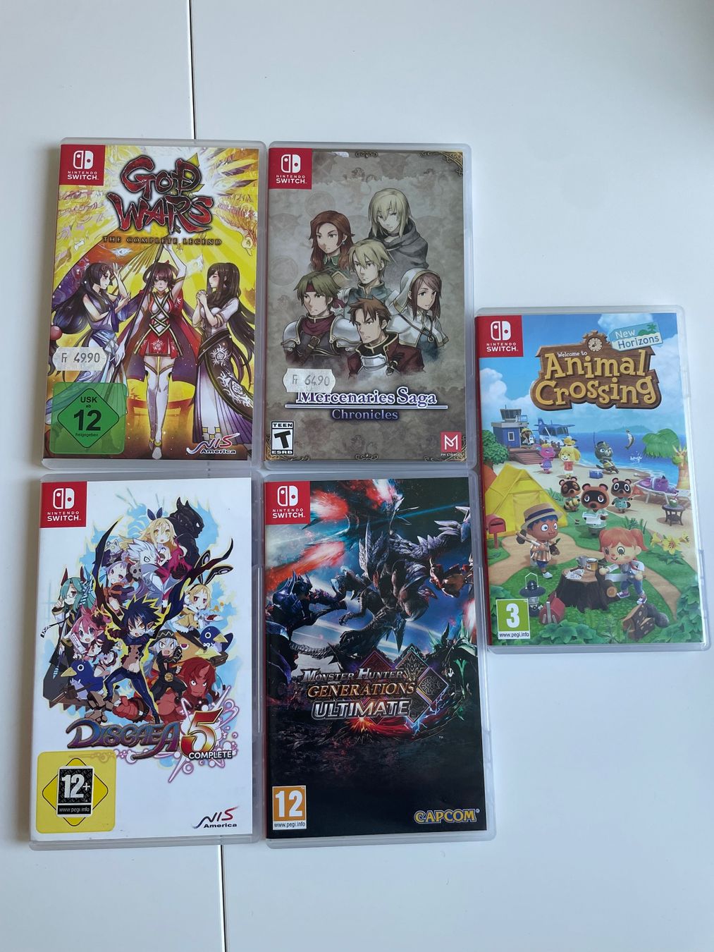 Nintendo Spiele: Nintendo Switch Spiel 5Stk – Gebraucht aus Dällikon von buyandbehappy