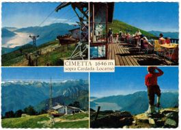 Locarno - 4 Bild AK Cimetta