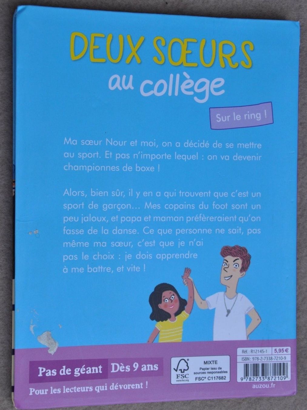 Bücher: Deux sœurs au collège : sur le ring - Auzou - pas de géant – Gebraucht aus Fully von Minouchka 2
