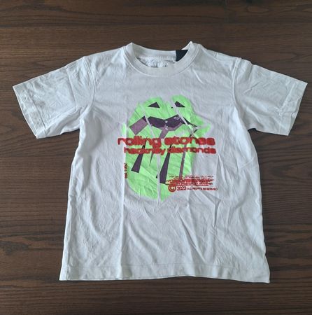 T-Shirt Zara Rolling Stones weiss Grösse 120/122 cm