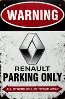 Renault Parking Only Blechschild Megane Clio Twingo R4 R5 EN