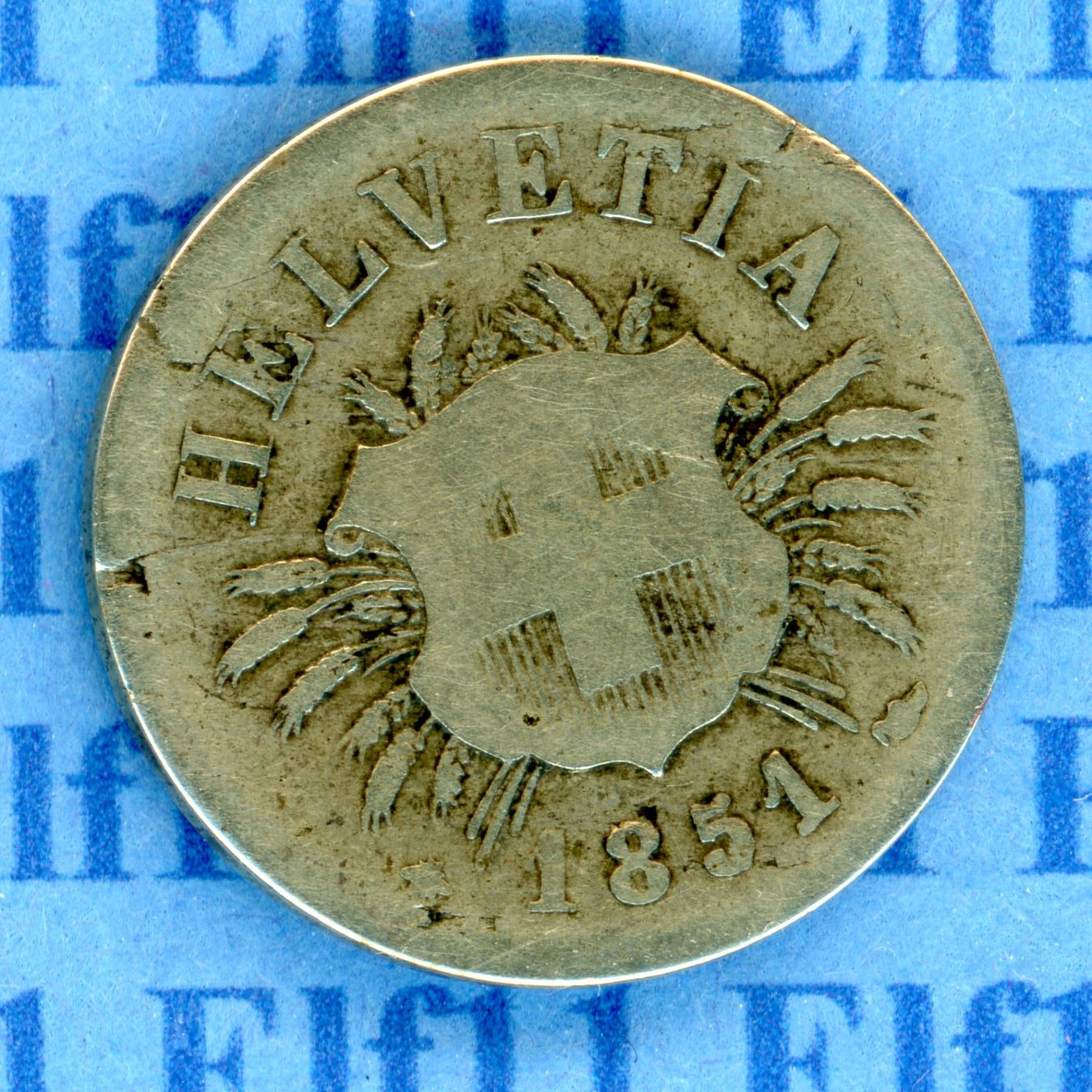 Tutti le monete: CHF___0.05 1851 s+ 5 Rappen – Usato da Widnau venduto da Elf11