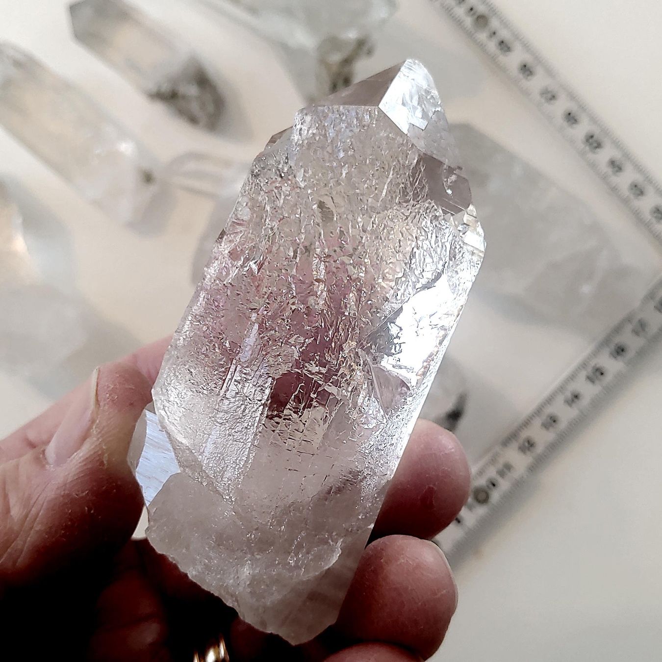 Minerali & Pietre curative: Flottes Sortiment Bergkristalle, Uri, Eigenfund – Nuovo (secondo la descrizione) da Steinhausen venduto da Kristall022 5