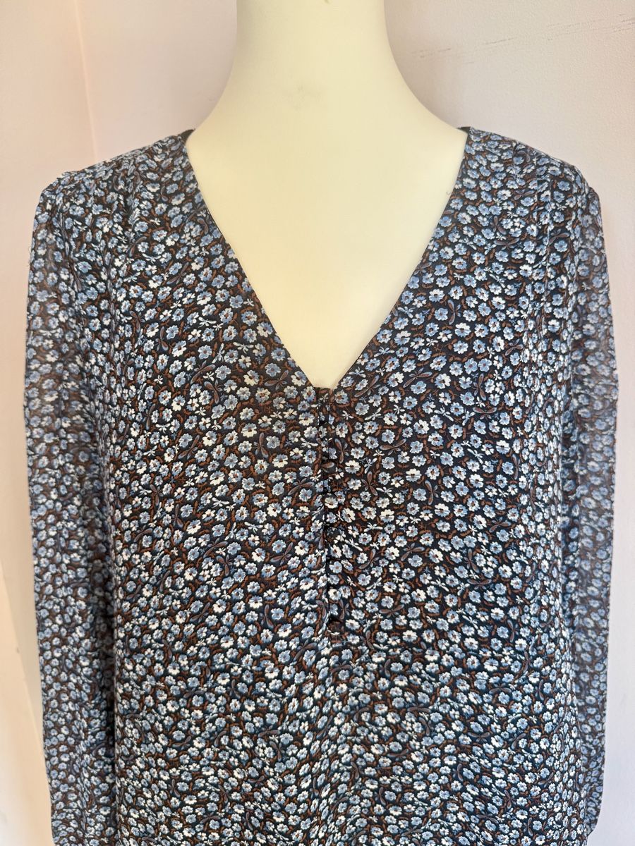 Mango Vestiti: Robe fleurie Mango taille M - cintrée – Usato da Lausanne venduto da Stephaniesdressing 3