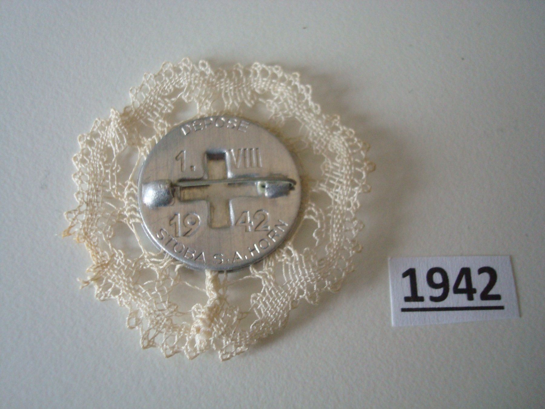 Placchette & Badge: Abzeichen 1. August 1942 – Usato da Riehen venduto da Baerewaegli 1
