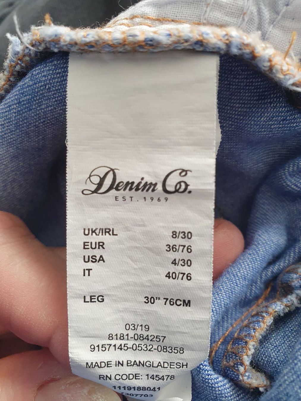 Jeans: Denim Jeans  Grösse 36 – Usato da Abtwil AG venduto da MaVo.0710 2