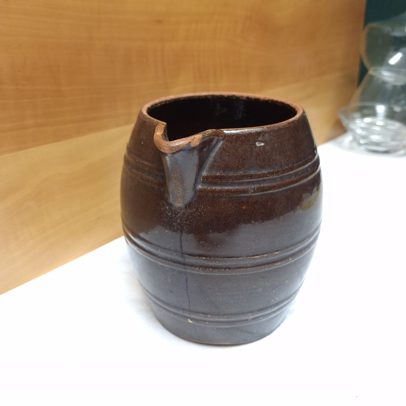 Teiere: Museumsreif, antiker Steingut Krug – Usato da Winterthur venduto da Goldpipau 1