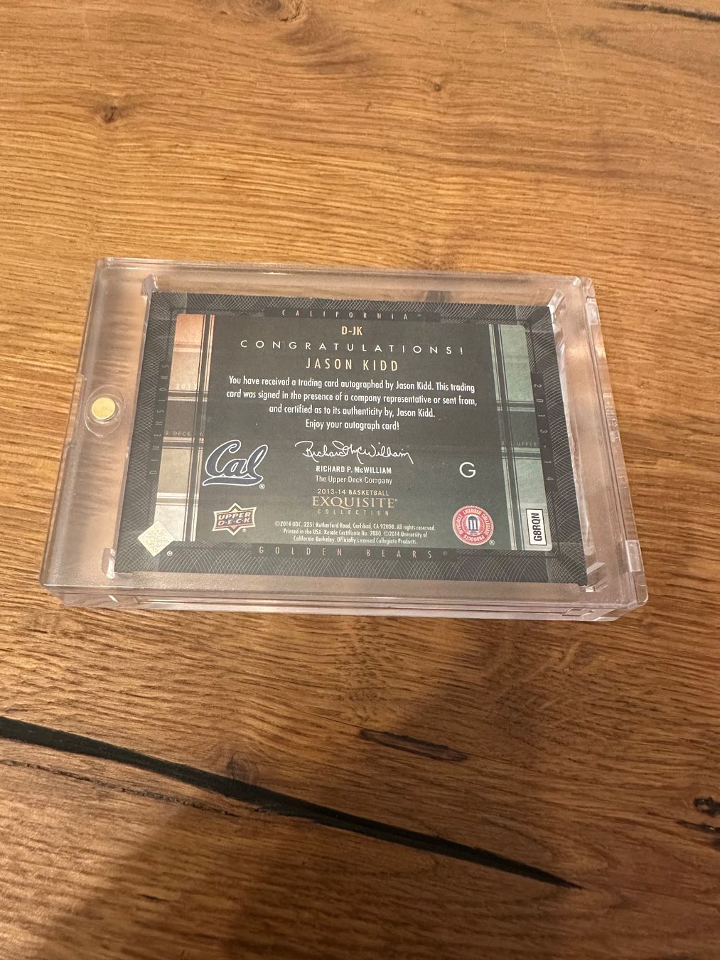 Nba Carte collezionabili: Carte Jason Kidd Upper Deck Exquisite auto – Usato da Vullierens venduto da Gaara04 1
