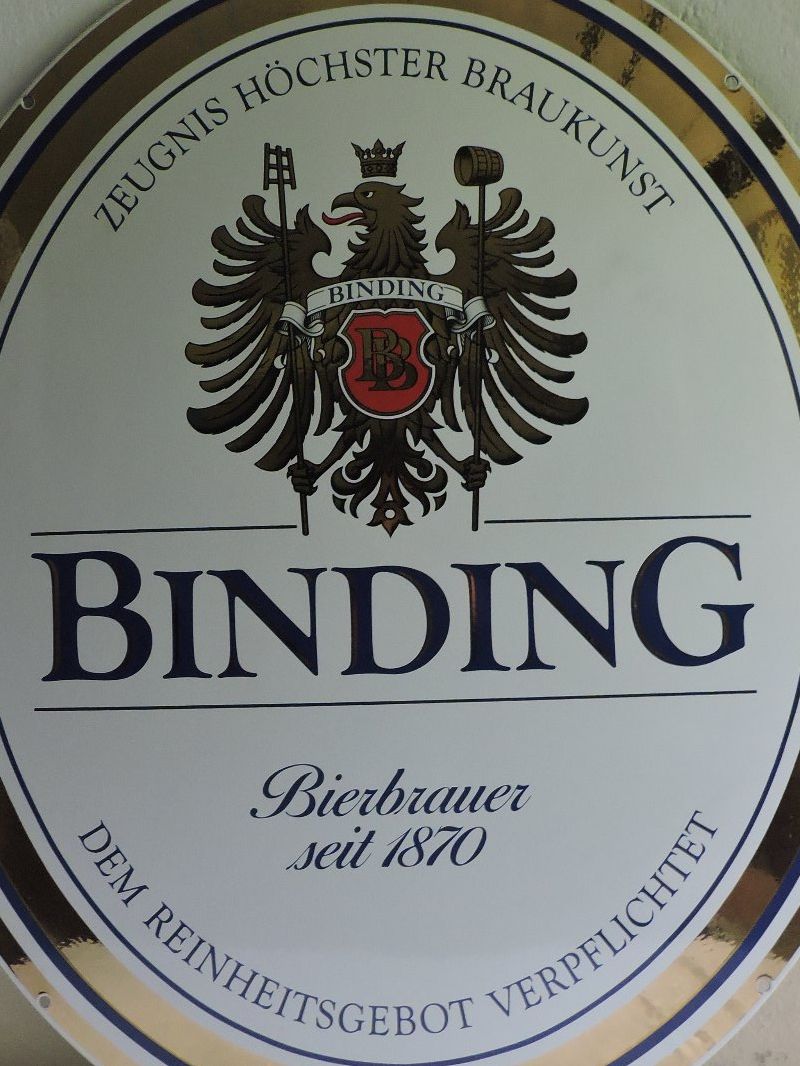 Insegne: Grosses, schönes Emaille-Schild, Bier Binding – Usato da Bern venduto da sasa65 2
