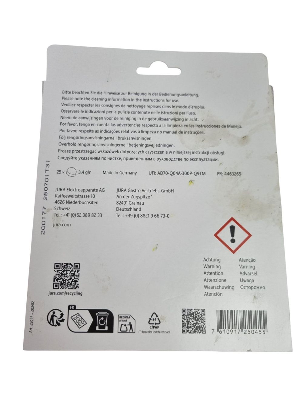 Jura Prodotti di pulizia: JURA Reinigungstabletten – Nuovo (secondo la descrizione) da Wangen b. Olten venduto da Restwert_Wangen 1