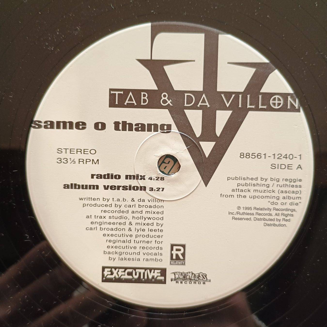 Vinyles: Tab & Da Villon ‎– Same O Thang 12" US-1995 VG+/VG – D'occasion à münchenstein par karl_heinz_krasser 2