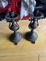 Paire de bougeoirs en bronze 