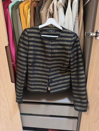 Hallhuber Blazer, Grösse 38, Schwarz/Gold!