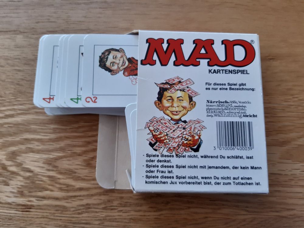 MAD Kartenspiel von Parker lustig komplett Vintage (1980) Kaufen