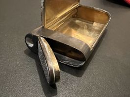 Antike russische Zigarettendose Gold und Silber Jahr 1890