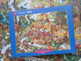 Heye Puzzle Funny Farm von Ryba, 1000 Teile Cartoon Classics
