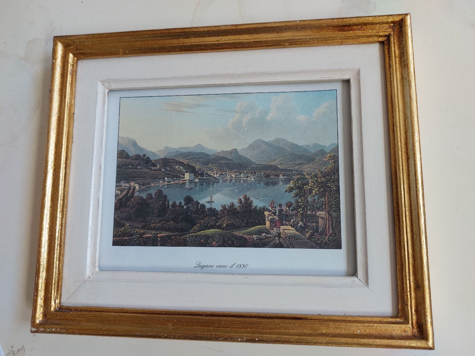 Incisioni: Stich von Lugano verso 1830 – Usato da Zollikerberg venduto da Kui
