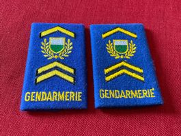 Distintivi spallina Gendarmeria-Coppia perfetta-Nuovi