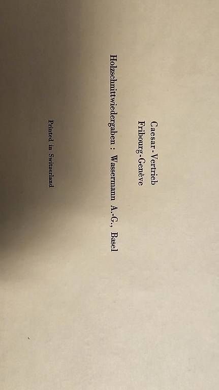 Xilografie: Holzschnitzwiedergaben – Usato da Hunzenschwil venduto da Matthinique 1