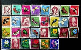 PRO JUVENTUTE TIMBRES OBLITÉRÉS 1954-1959. SBK 68.00 / T572