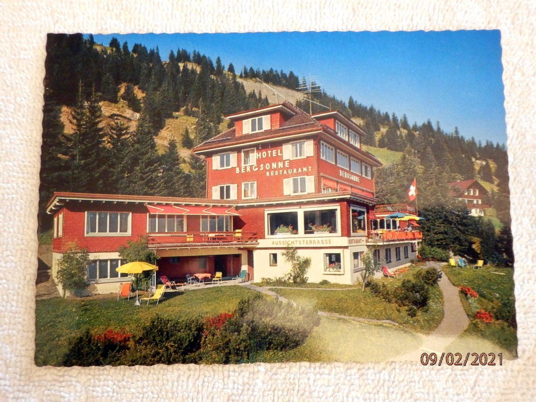 Cartes postales: AK, Hotel Bergsonne, Rigi-Kaltbad – D'occasion à Ueberstorf par dinbau 4