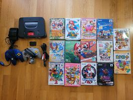 Nintendo 64 Konsole + Expansion Pack +Mario, Zelda uvm Japan