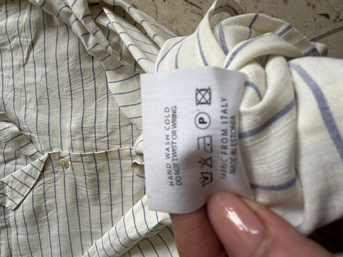 Camicette: Samuji Bluse Gr. 38, Sommerbluse aus Leinen und Seide. – Nuovo (secondo la descrizione) da Zürich venduto da marykari37 3