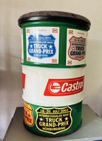 3 Ölfass Hocker Castrol Deko