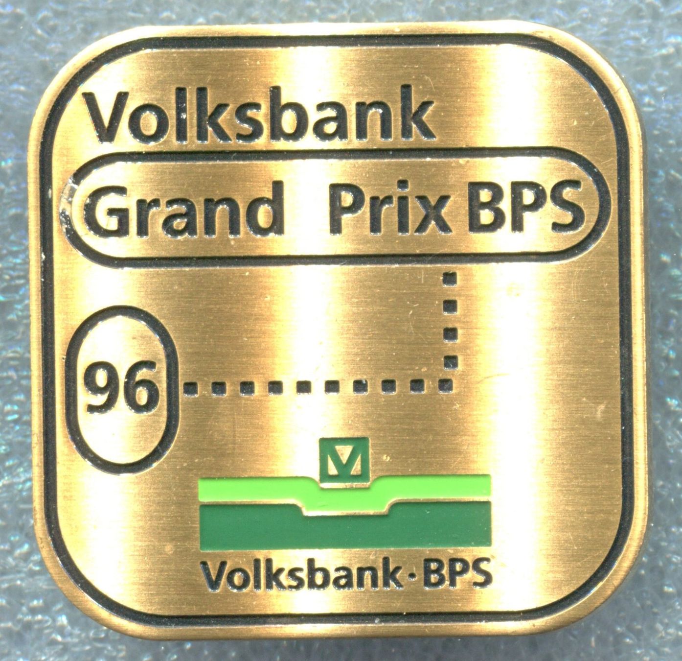 Plaketten & Abzeichen: Volksbank  Grand Prix BPS '96 – Gebraucht aus Winterthur von Sammleroase