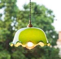 Lampe Suspendue Vintage  Douille en Cuivre