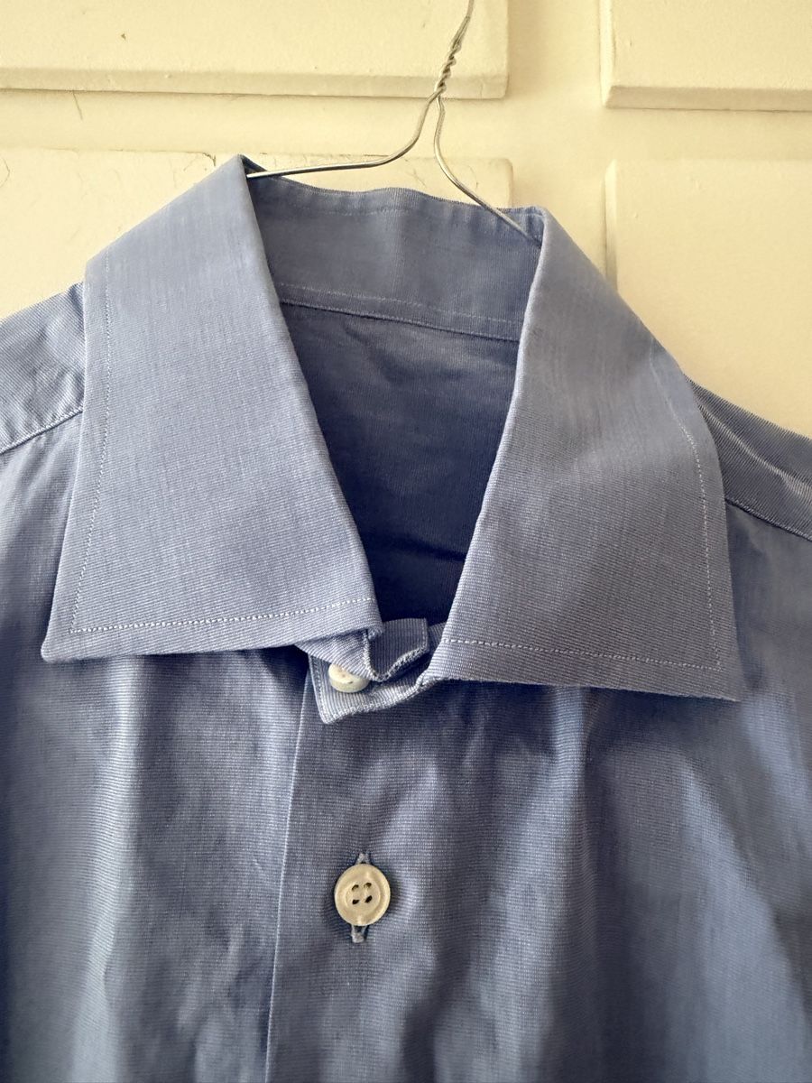 Camicie: Camicia uomo azzurra taglia 40 153/4 monogramma J.P.F. – Usato da Lugano venduto da can_xdd8 2