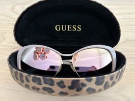Sonnenbrille Guess Damen Cat-Eye Roségold mit Etui