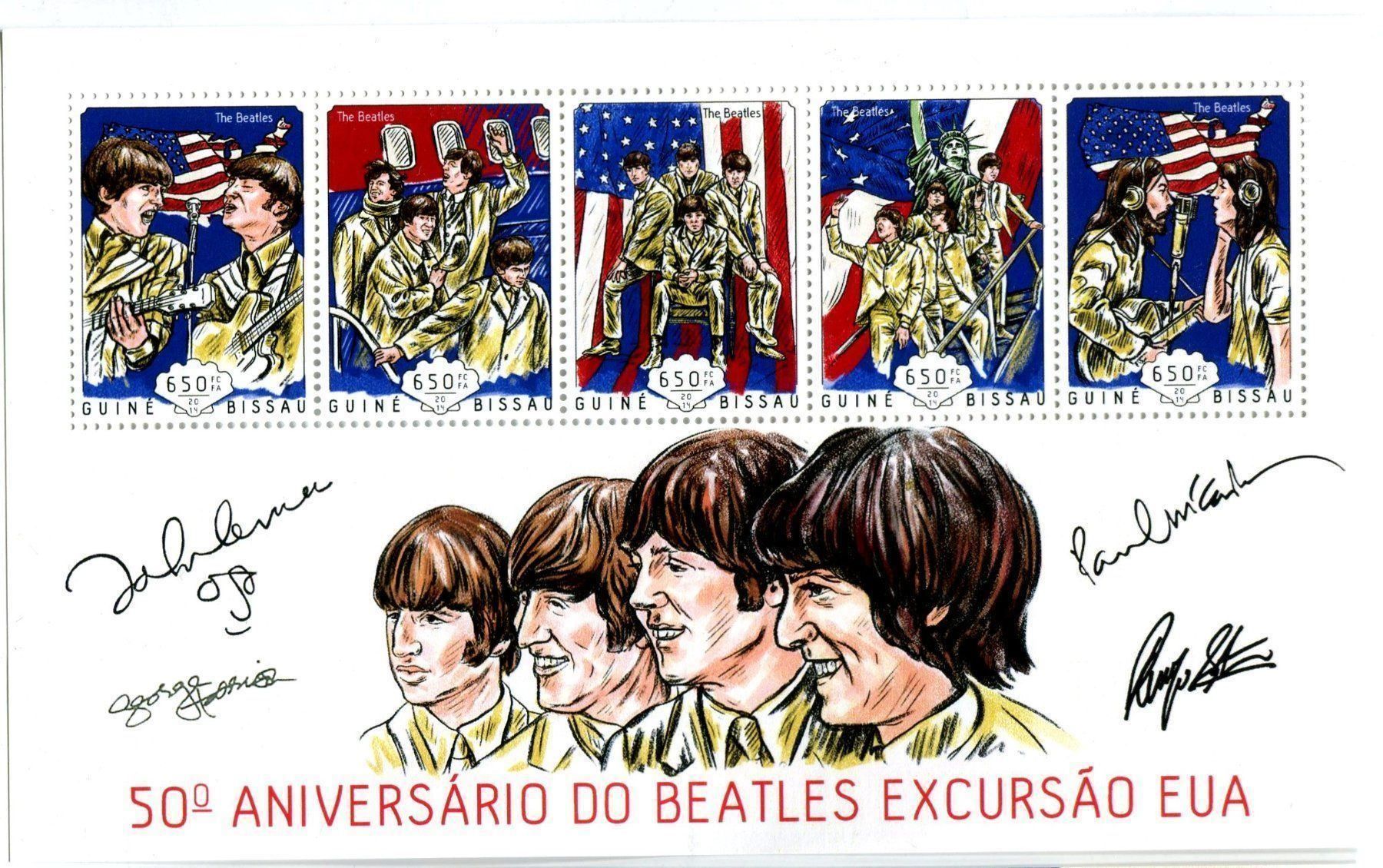 Tous les timbres: Block "The Beatles". Guinea-Bissau. – Neuf avec emballage d'origine à Basel par Butsch5