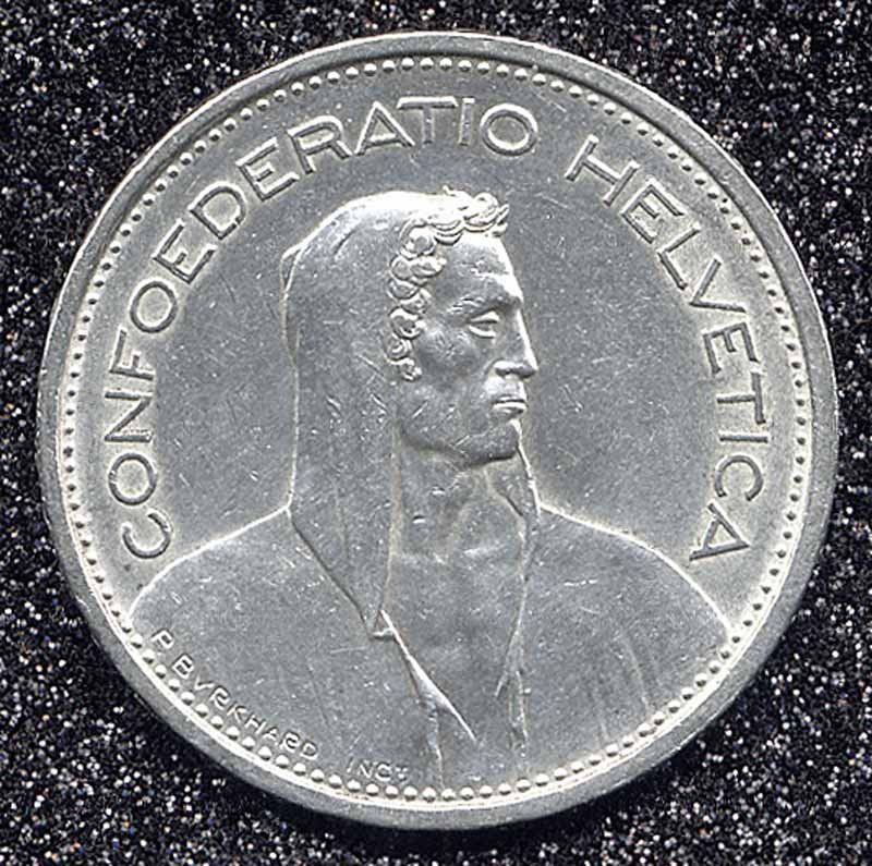 Tutti le monete: Münze CH Silber Fr. 5.-- "1966" – Usato da Zug venduto da urzeit 1