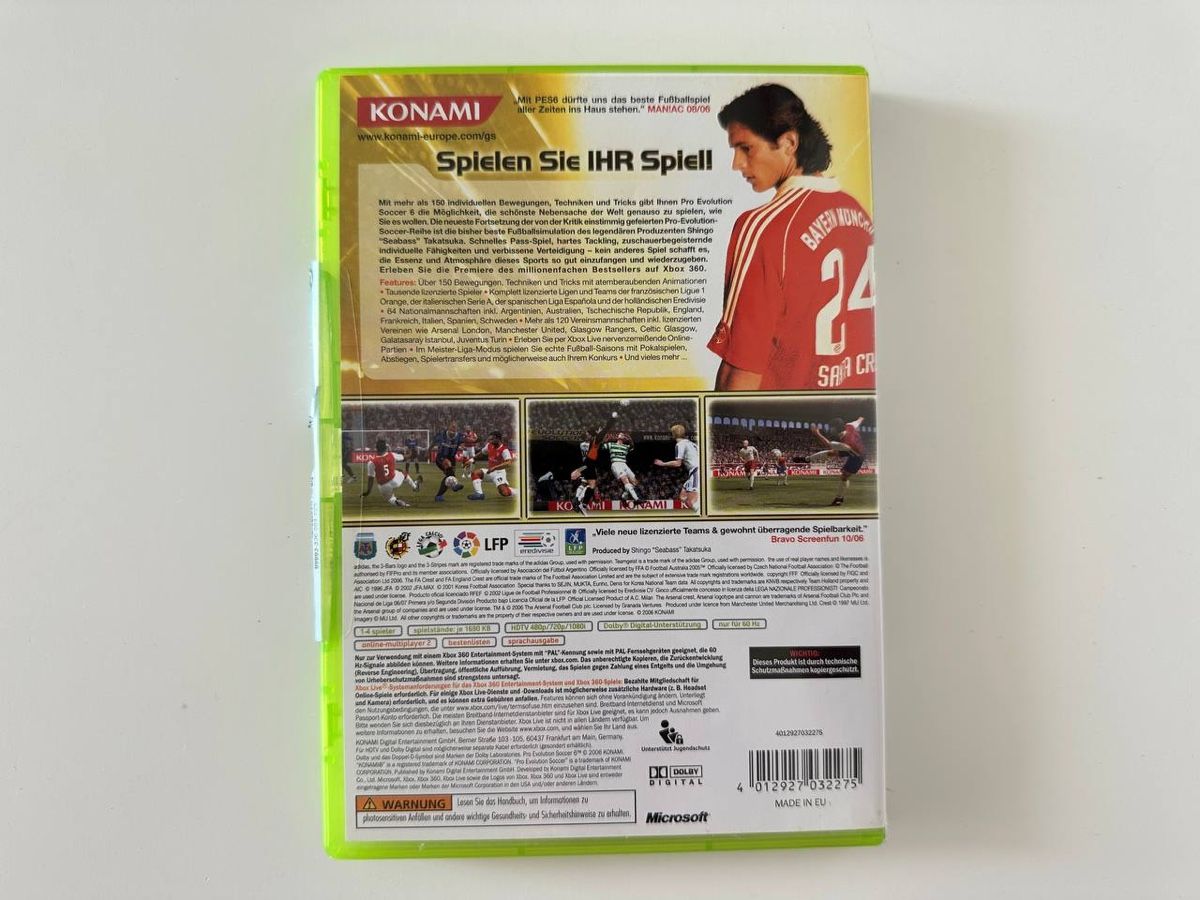Giochi: Pro Evolution Soccer 6 PES 6 , Xbox 360 – Usato da Couvet venduto da Aura_aura 2