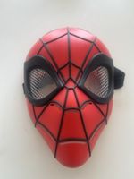 Masque Spiderman enfant plastique rouge