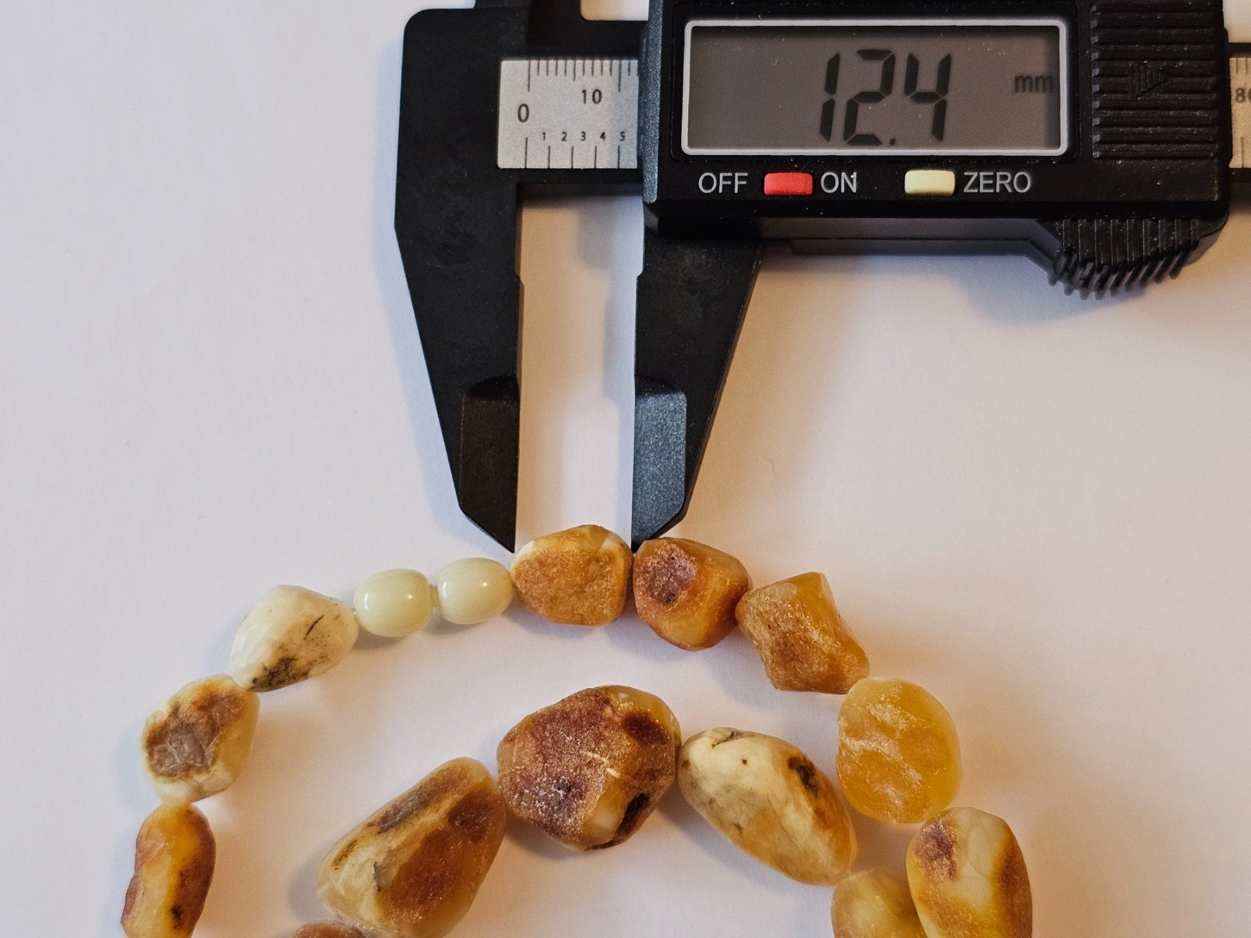 Catenine: 34g Roh bernsteinkette Königsbernstein butterscotc Bernstein – Nuovo (secondo la descrizione) da Riedt b. Erlen venduto da Gottestraene 6