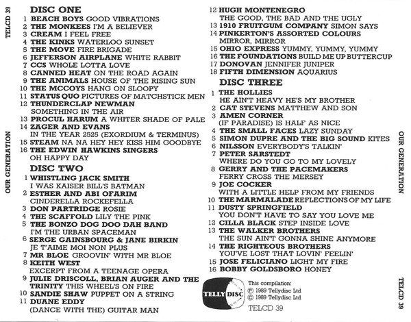 CDs: Various – Our Generation - -Vergriffene 3 CDs - b – Gebraucht aus Brittnau von Zibu 1