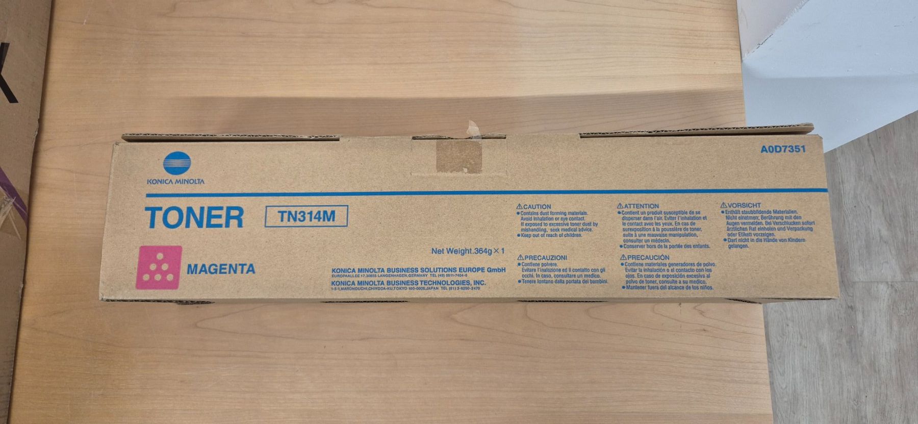 Konica Druckerpatronen & Toner: Konica Minolta TN314M Toner Magenta A0D7351 – Neu (gemäss Beschreibung) aus Elgg von computerbrocki