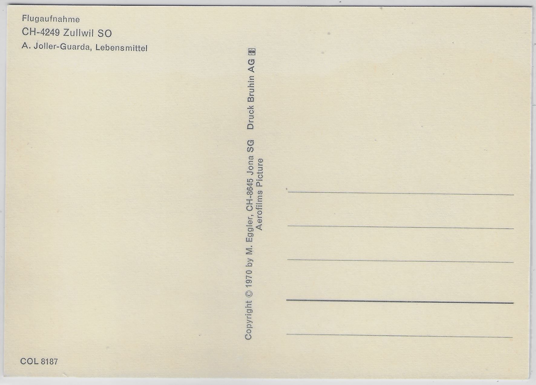 Cartoline postali: Flugaufnahme Zullwil SO – Antico da Ettingen venduto da Kartenplanet 1