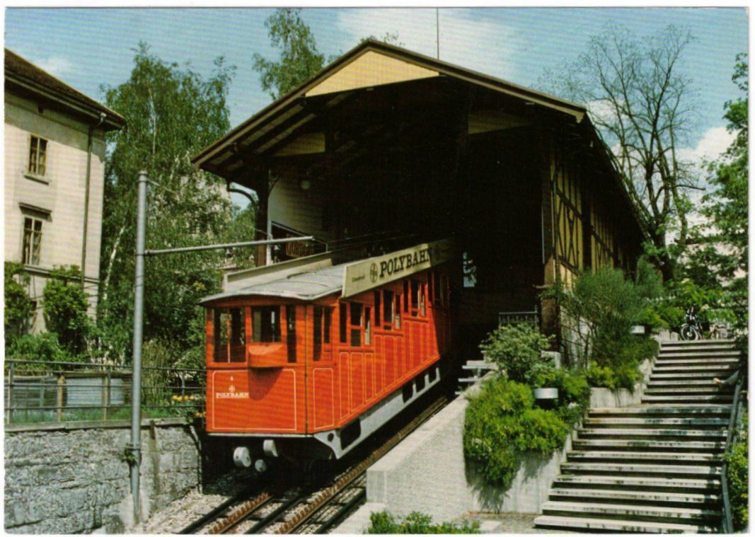 Cartoline postali: Zürich - Standseilbahn Polytechnikum Repro – Usato da Binningen venduto da Mountainrider