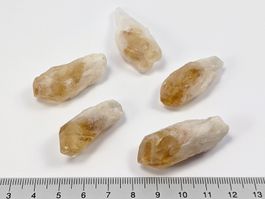 Citrin Kristall 5Stk. (gebrannt) 3,5 bis 4,2cm